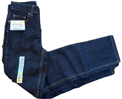 Faded Glory Girls Youth Adjustable Waist Flex Fit Straight Leg Jeans (10 Short) - Image 1 of 3