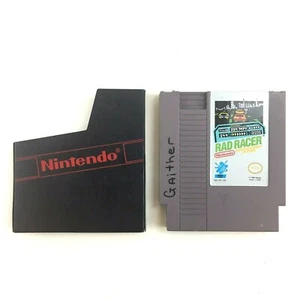 Cartucho de juego Nintendo Rad Racer 1987 vintage - hecho en Japón - Imagen 1 de 5