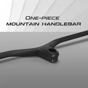 Manillar integrado de carbono para bicicleta de montaña de 760/780/800 mm barra elevadora de 7 grados 1-1/8 - Imagen 1 de 14