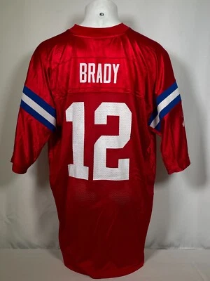 Camiseta deportiva para hombre Tom Brady #12 New England Patriots NFL 2009 roja retro Reebok 2XL Foto 1 de 4