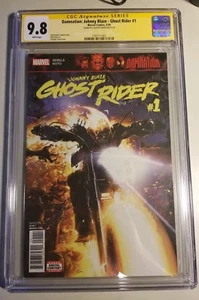 Verdammnis: Johnny Blaze Ghost Rider #1 CGC 9.8 signiert von Clayton Crain - Bild 1 von 1