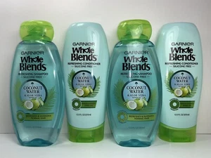 4 Garnier Whole Blends Refreshing Shampoo & Conditioner, 2 of each, Normal Hair - Picture 1 of 3