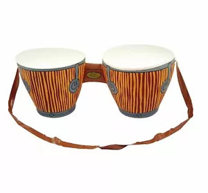 INFLATABLE African BONGO DRUMS With Strap Beach Party Fancy Dress  Decoration UK - Picture 1 of 2