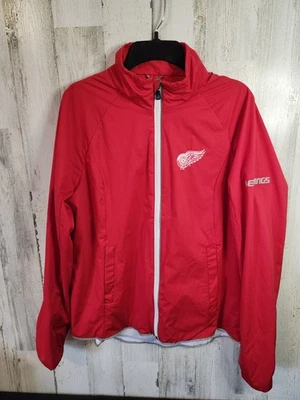 NHL Women's Detroit Red Wings Full Zip Jacket, Red Size Large Fast Ship EUC - Image 1 of 4