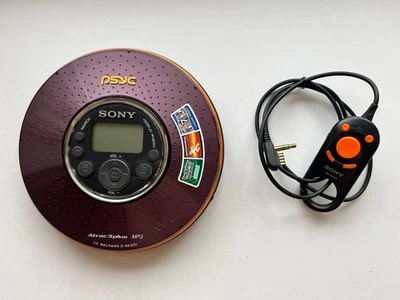 Raro reproductor de CD portátil Sony Walkman PSYC D-NE320 Atrac3plus MP3 (PROBADO) Foto 1 de 4