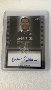 Leaf All-American Bowl Cody Simon #2/5 Tour Auto Ohio State 2020 - Imagen 1 de 2