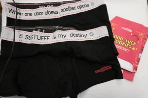 Bershka Herren Boxershorts 2er-Pack Basic Schwarz Unterwäsche Gr.L Neu - Bild 1 von 1