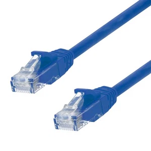 Ethernet Patch Cable CAT6, UTP, 24AWG, 0.5 Ft, 10 pack, Blue - Picture 1 of 4