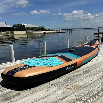 Body Glove Performer 11 Inflatable SUP Paddle Board 11ft w/ Electric Pump Kit - Image 1 of 4