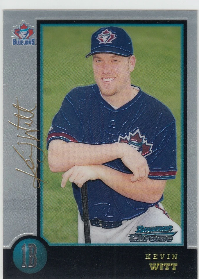 1998 Kevin Witt Bowman Chrome GOLD ROOKIE PARALLEL /50 - #328 Blue Jays - Image 1 of 1