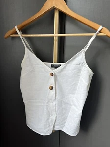 topshop linen button up top - Picture 1 of 3