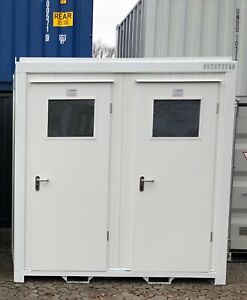 WC Doppelkabine / 8 ft WC Container NEU KOMPLETTAUSSTATTUNG