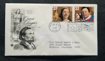 US FDC # 3154 # 3255 Lily Pons & Richard Tucker 1997. - Image 1 of 4