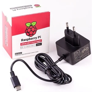 Fuente de Alimentación USB-C para Raspberry Pi 4 5V 3A 15W Negra - Imagen 1 de 1