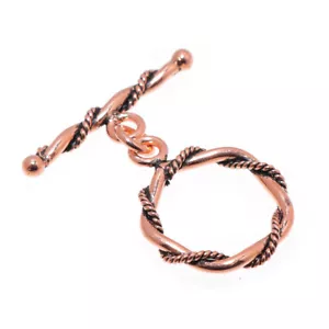 6 Set 20X28mm Toggle Clasp Antique Copper Jewelry Making 801 - Picture 1 of 1