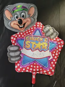 HUGE!!! 35 X 30 RARE: CHUCK E. CHEESE'S STAR COLLECTIBLE BALLOON ๐๐๐ AS - IS - Picture 1 of 14