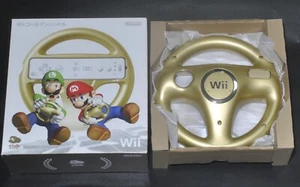 Mint in Box* Club Nintendo Mario Kart Wii Gold Golden Handle Wheel from Japan - Picture 1 of 10