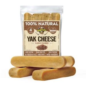 Flaxseed Flavor Yak Dog Chew – Omega-3 Rich, Natural and Healthy Yak Milk Chews - Picture 1 of 14