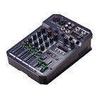T4 Portable 4-Channel Sound  Mixing Console Audio Mixer Y5U2