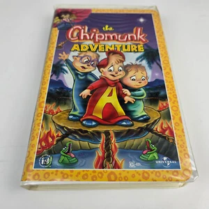 The Chipmunk Adventure VHS Tape Chipmunks Chippettes 1987 Clamshell Case Vintage - Picture 1 of 13