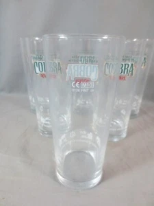 SIX Cobra Beer Lager New Pint Glasses, Pub, Man Cave - Picture 1 of 13