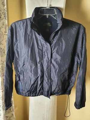 Chaqueta cortavientos con capucha forrada de malla pequeña Lauren Ralph Lauren para mujer Foto 1 de 4