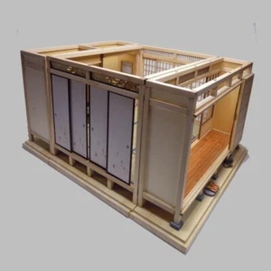 Kit Miniature Chambre Style Japonais LOT de 3 Poupées Maison Fait Main Bois 1/12 - Photo 1/14