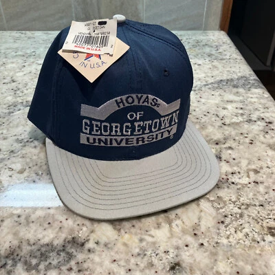 Sombrero De Colección Georgetown Hoyas Snap Back, Bordado, OSFM, Hecho en EE. UU. NUEVO CON ETIQUETAS, Snapback Foto 1 de 4