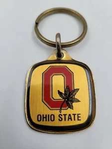 Keychain Ohio State Buckeyes OSU Retro Logo Metal Enamel NOS NCAA WinCraft - Picture 1 of 4