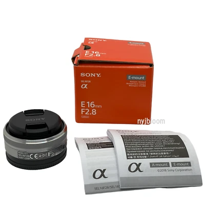 NEW SONY E 16mm F2.8 Lens for E Mount APS-C (SEL16F28) - Image 1 of 4