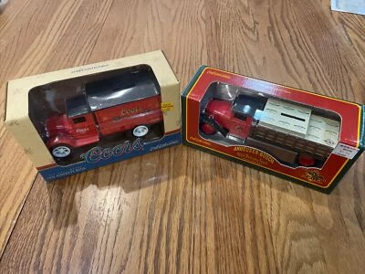Ertl Anheuser-Busch 1930 Delivery Truck Model Bank & 1931 Coors Hawkeye Bank - Image 1 of 4