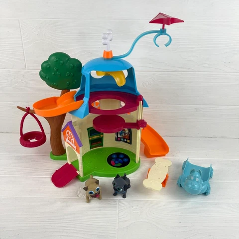 Disney Junior Puppy Dog Pals Toy Play House w/ Slide - Bingo, Rolly, Arf & More Cover