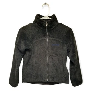 Marmot Girls Medium Full Zip Soft Fleece Jacket Black - Picture 1 of 7