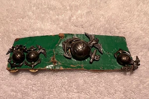 Juego de lote antiguo de uniforme insignia militar del Cuerpo de Marines de la Segunda Guerra Mundial del USMC - Imagen 1 de 6