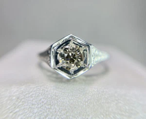 Custom Salt and Pepper 14k Diamond Ring, Statement Custom Ring's Birthday Gifts - Picture 1 of 5