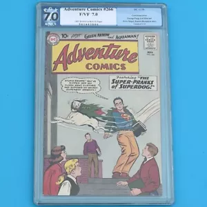 ADVENTURE COMICS #266 ⭐ PGX 7.0 ⭐ 1st Aquagirl Tryout! Silver Age DC Comic 1959 - Picture 1 of 4