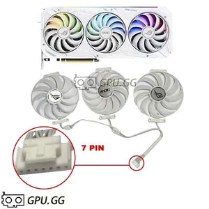 Asus ROG Strix RTX 3070 3080 3090 (Ti) White Fans Replacement Fans - Picture 1 of 9
