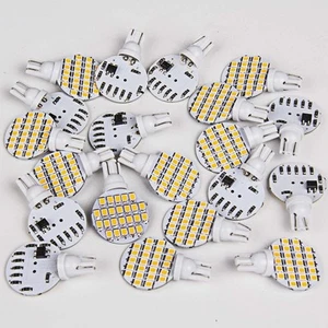 20x Super Bright 4.8w Warm White T10 921 RV Marine Wedge 24-SMD LED Light Bulbs - Bild 1 von 6