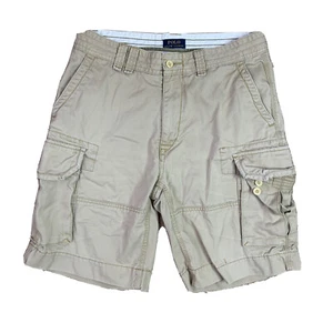 Polo Ralph Lauren Khaki Cargo Chino Shorts Size 33 - Picture 1 of 5