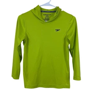 Speedo Boys Green UV Swim Shirt Long Sleeve Rashguard Size XL - Picture 1 of 5