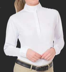 OVATION Ladies Adirondack Show HUNTSHIRT White Size 32- 40 - Picture 1 of 2
