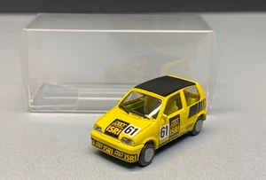 Fiat Cinquecento racing city car #61 Kleinwagen Isri gelb Flitzer Herpa H0 1:87 - Bild 1 von 12