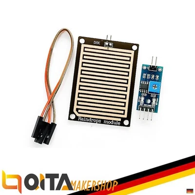 Regentropfen Erkennung Sensor Luftfeuchtigkeit Regen Sensorv Modul für Arduino - Bild 1 von 4