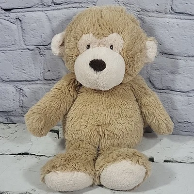 Carter's 2018 Cream Tan Brown Monkey Stuffed Animal Plush 10" Soft Baby Lovey - Image 1 of 4