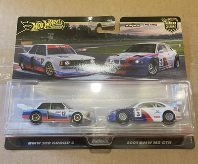 Hot Wheels Premium Twin 2 Pack BMW BMW 320 Group 5 2001 BMW M3 - Image 1 of 2