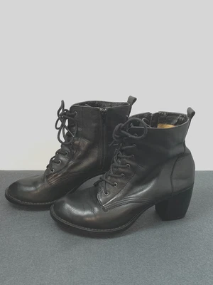 Botas Zodiac Originales Rock N Roll Cuero Meta Grunge Bruja Gótica Negras Talla 7.5 Foto 1 de 4