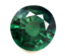 Certified Natural Green Sapphire Round Cut Loose Gemstone 7.00 KT