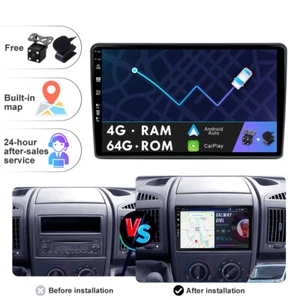 4+64GB Autoradio Per Fiat Ducato/Peugeot Boxer/Citroen Jumper 2006-2022 Carplay - Foto 1 di 13