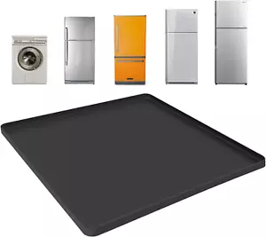Mini Fridge Silicone Mat with Raised Edge,23.6''X23.6''X0.7'',Under Washing Mach - Picture 1 of 12