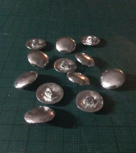 Pewter buttons lead free 19mm dome (12 pack) for historical clothing & uniforms. - Picture 1 of 4